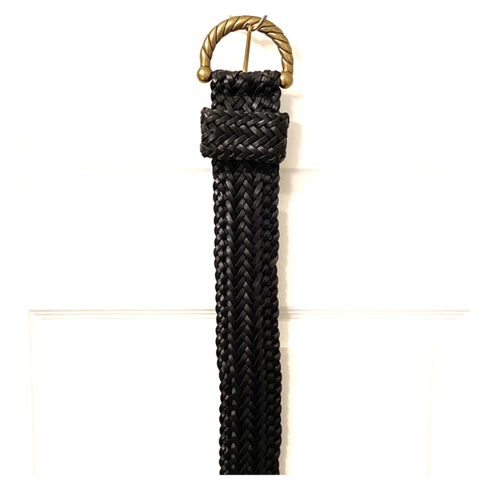 Club Monaco Double Braided Leather Belt